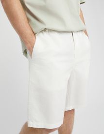 Ensemble veste/bermuda en coton lin
